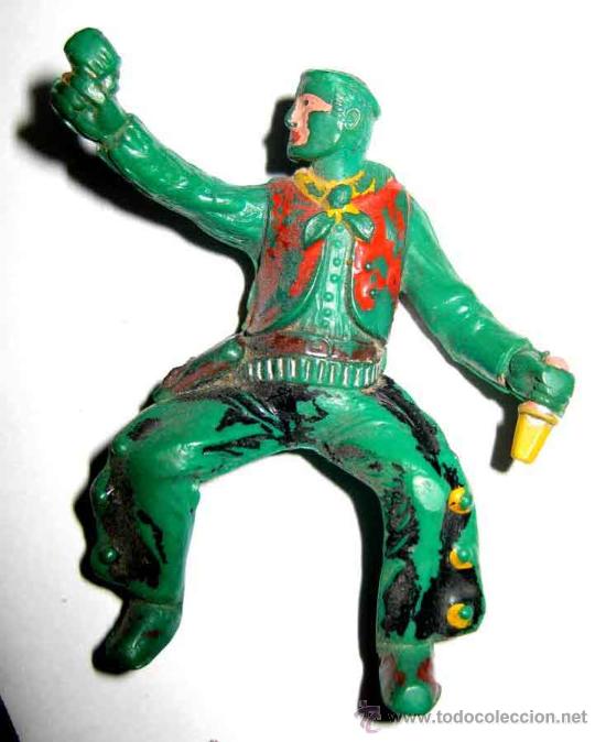Rubber and PVC Figures: ANTIGUA FIGURA DE COW BOY----- TAL COMO SE VE EN LAS