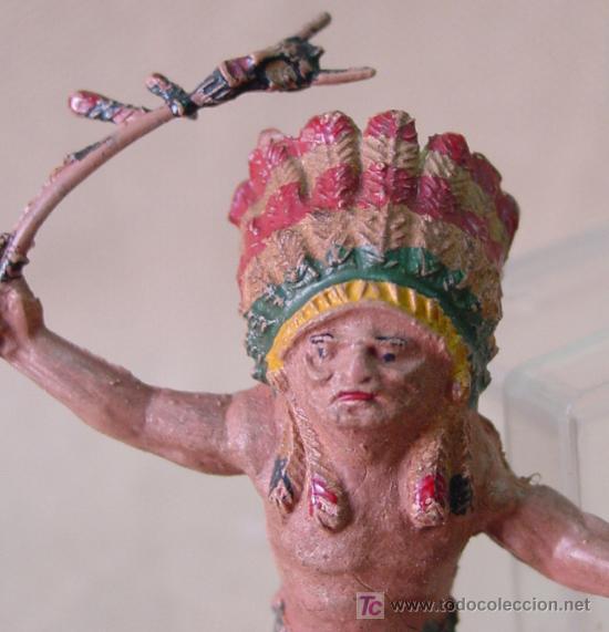 Figuras de Borracha e PVC: FIGURA DE GOMA INDIO INDIAN PECH # I - 14   50s
