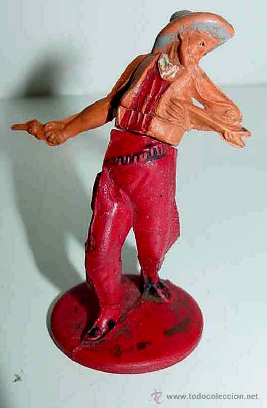 Rubber and PVC Figures: ANTIGUA FIGURA DE COW BOY DE GOMA - TAL COMO SE PUEDE V