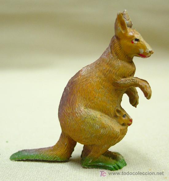 Figure di Gomma e PVC: FIGURA DE GOMA CANGURO CON CRIA 50s PECH