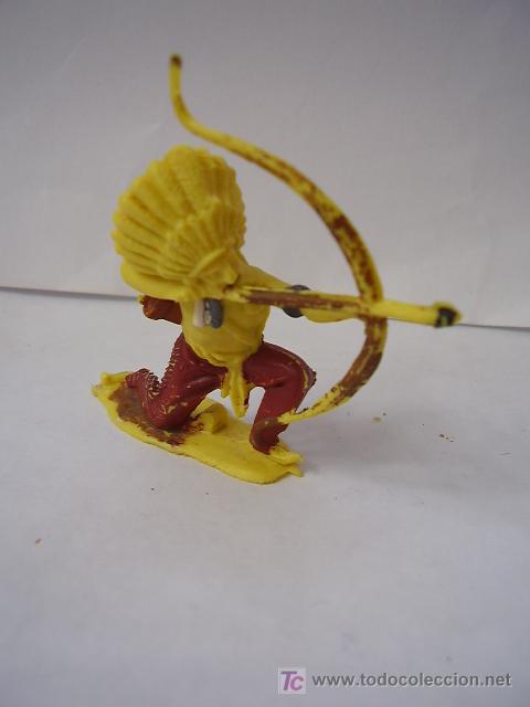 Figuras de goma y PVC: Indio Pintado a&ntilde;os 70 - Foto 1