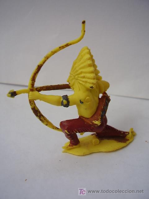 Figuras de goma y PVC: Indio Pintado a&ntilde;os 70 - Foto 2