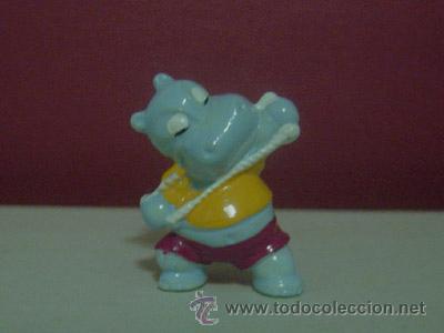 Figuras de Borracha e PVC: LOTE DE 2 HIPOPOTAMOS DE LOS HUEVOS KINDER - A&Ntilde;O 1992