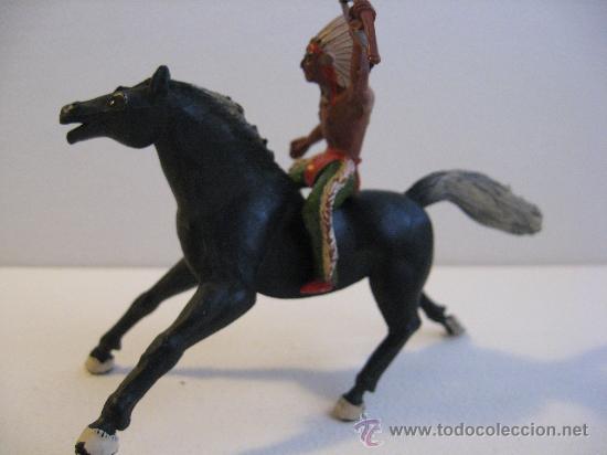 Figuras de goma y PVC: INDIO A CABALLO . SOTORRES ? - Foto 1