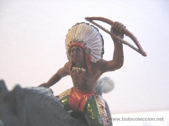 Figuras de goma y PVC: INDIO A CABALLO . SOTORRES ? - Foto 2