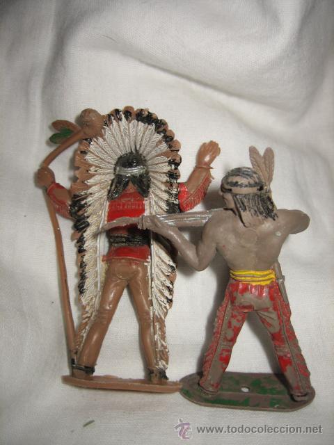 Figuras de goma y PVC: 2 INDIOS COMANSI - Foto 3