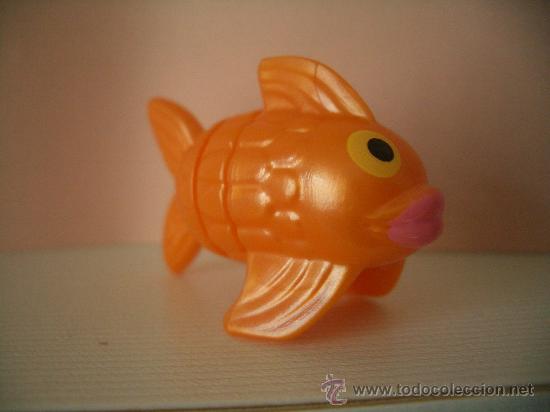 Kinder Figures: Mu&ntilde;eco kinder ANIMAL CON EL CUERPO INTERCAMBIABLE: PEZ
