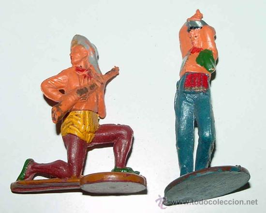 Figuras de Borracha e PVC: 2 ANTIGUAS FIGURAS DE COW BOYS, TAL COMO SE PUEDE VER EN LA FOTO -