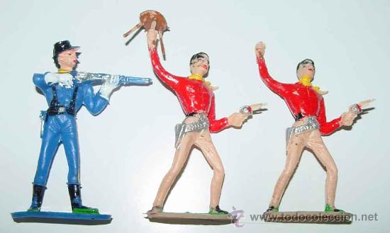 Rubber and PVC Figures: 3 ANTIGUAS FIGURAS - TAL COMO SE VE EN LA FOTO -