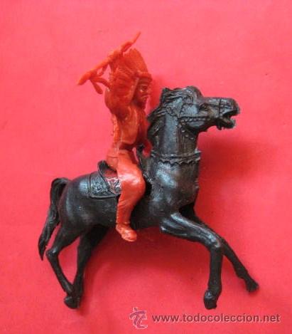 Figuras de goma y PVC: INDIO A CABALLO. ENVIO GRATIS&iexcl;&iexcl;&iexcl; - Foto 1