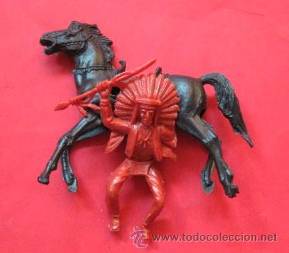 Figuras de goma y PVC: INDIO A CABALLO. ENVIO GRATIS&iexcl;&iexcl;&iexcl; - Foto 3