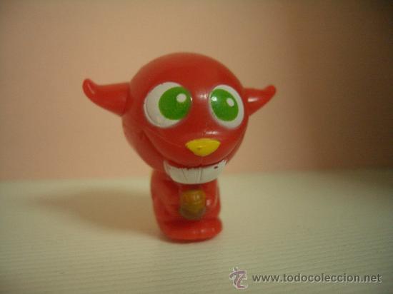 Figuras de Goma Kinder: Mu&ntilde;eco Kinder TENTEMPIE DEMONIO ROJO. Compite a trav&eacute;s de soplidos