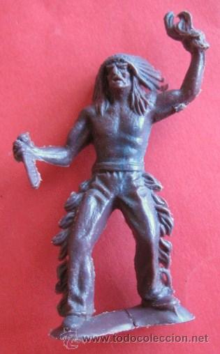 Figuras de goma y PVC: INDIO DE PLASTICO. - INDIOS Y VAQUEROS - ENVIO GRATIS&iexcl;&iexcl;&iexcl; - Foto 1