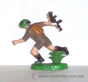 Figuras de goma y PVC: Soldado de goma de Comansi. 8&ordm; ejercito. - Foto 2