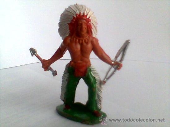 Figuras de goma y PVC: SOTORRES,INDIO FLECHA Y ARCO.REF.2811 - Foto 1