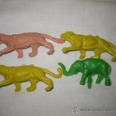 Figuras de Goma y PVC: 4 ANIMALES 