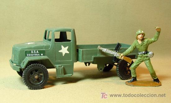 Figuras de goma y PVC: COMPLEMENTO DE PLASTICO, COMANSI, EJERCITOS DEL MUNDO, CAMION, 1970s, - Foto 1