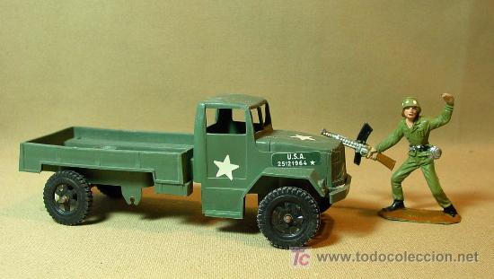 Figuras de goma y PVC: COMPLEMENTO DE PLASTICO, COMANSI, EJERCITOS DEL MUNDO, CAMION, 1970s, - Foto 2