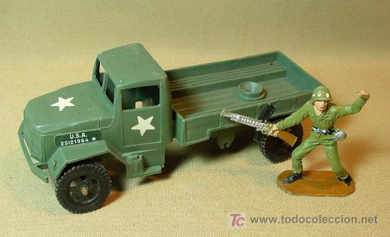 Figuras de goma y PVC: COMPLEMENTO DE PLASTICO, COMANSI, EJERCITOS DEL MUNDO, CAMION, 1970s, - Foto 3