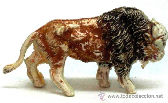 Figuras de goma y PVC: Bisonte de Pech en pl&aacute;stico a&ntilde;os 60 - Foto 2