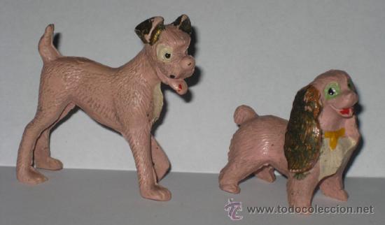 Figure di Gomma e PVC: ANTIGUAS FIGURAS DE GOMA LA DAMA Y EL VAGABUNDO - PUEDE SER CREACCIONES PLASTICAS, ETC. TAL COMO SE