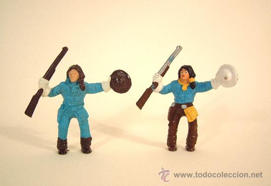 Figuras de goma y PVC: COMANSI INDIAS 2 AZULES DISTINTAS,REF.325 - Foto 1
