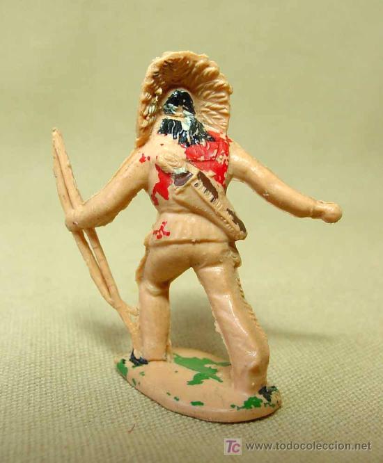 Figuras de goma y PVC: FIGURA DE PLASTICO, INDIO CON ARCO, REAMSA, - Foto 2