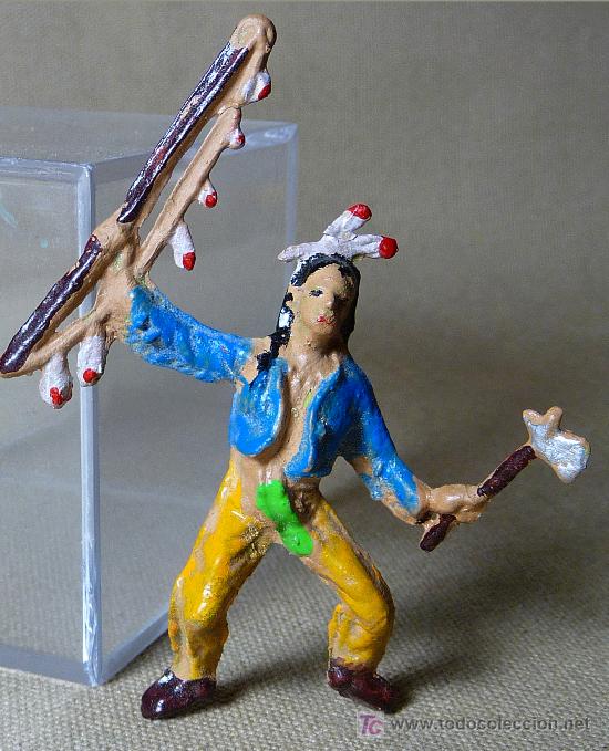 Figuras de goma y PVC: FIGURA DE PLASTICO, INDIO, COMANSI ?, 1970s, - Foto 1