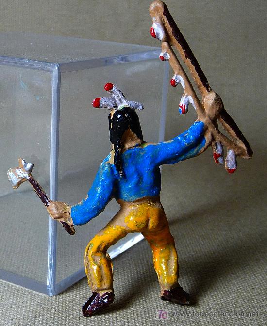 Figuras de goma y PVC: FIGURA DE PLASTICO, INDIO, COMANSI ?, 1970s, - Foto 2