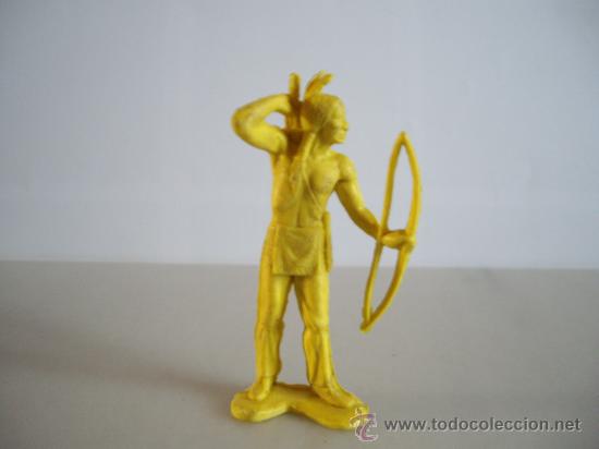 Figuras de goma y PVC: LOTE DE 1 INDIOS DE PLASTICO ,COMANSI...... ENVIO GRATIS - Foto 1