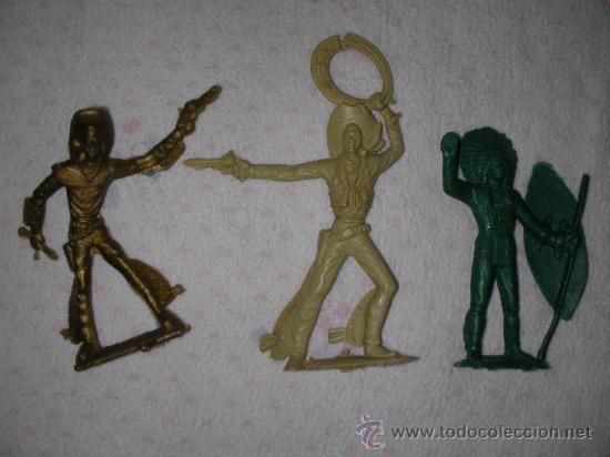 Figuras de Borracha e PVC: ANTIGUOS VAQUEROS E INDIO - ENVIO GRATIS A ESPA&Ntilde;A