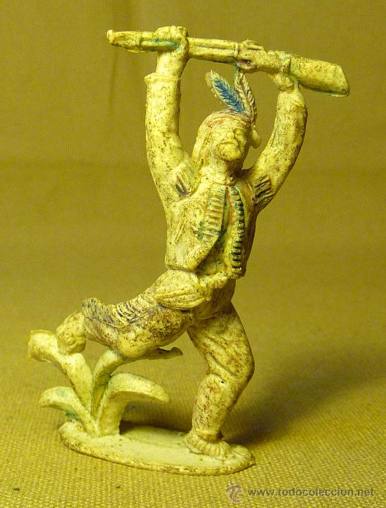 Figuras de goma y PVC: FIGURA DE PLASTICO, INDIO, PIPERO, , - Foto 1