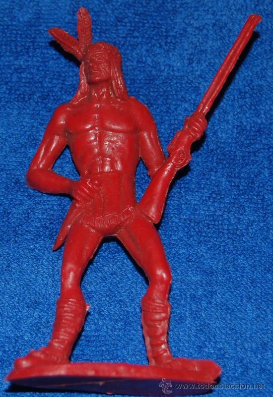 Figuras de goma y PVC: Indio con fusil - Pipero - Comansi - Foto 1