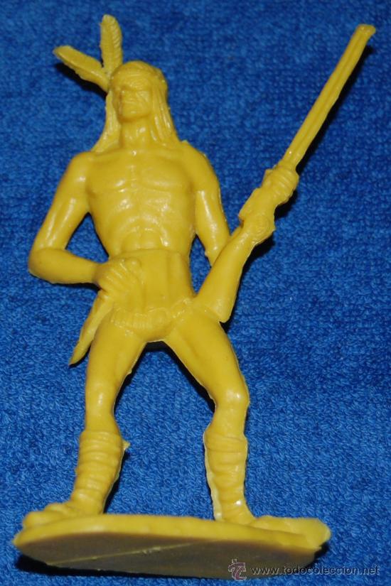Figuras de goma y PVC: Indio con fusil - Pipero - Comansi - Foto 1
