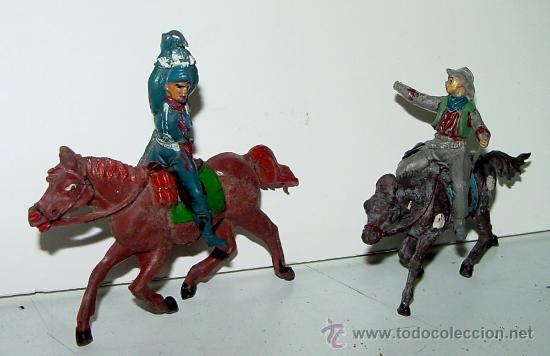 Figurines en Caoutchouc et PVC: LOTE DE 2 SOLDADOS AMERICANOS - TAL COMO SE VE EN LAS FOTOGRAFIA PUESTA.