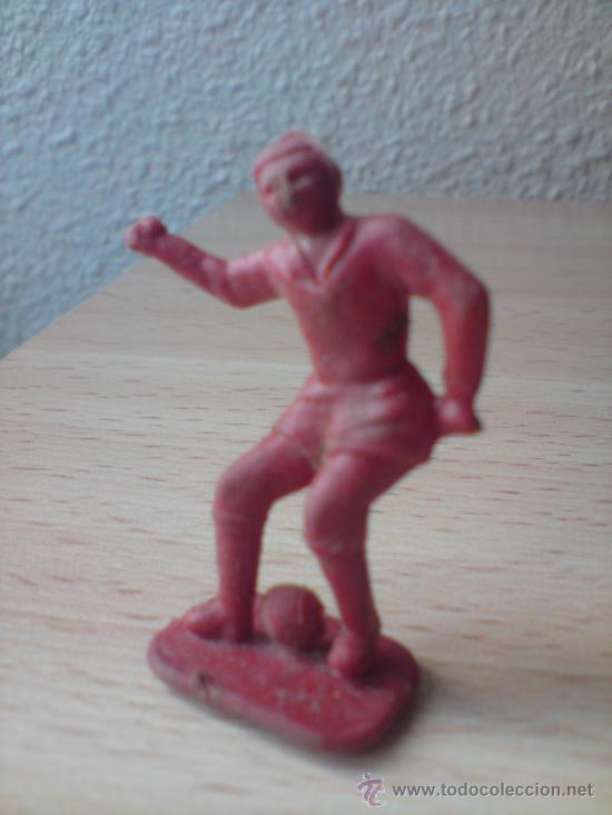 Figuras de Goma y PVC: Figura-mu&ntilde;eco,Futbolista,desconozco marca,a&ntilde;os 70,buena definicici&ccedil;on,el de la foto,rarillo
