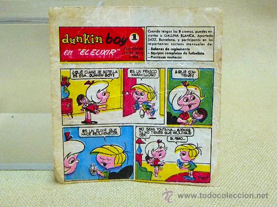 Figuras de goma y PVC: SERIE COMPLETA DE 5 CROMOS, PREMIUM CHICLES DUNKIN BOY, EL ELIXIR - Foto 2