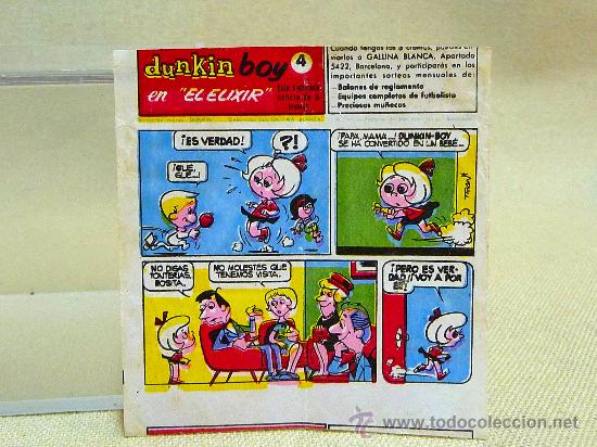 Figuras de goma y PVC: SERIE COMPLETA DE 5 CROMOS, PREMIUM CHICLES DUNKIN BOY, EL ELIXIR - Foto 5