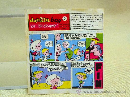Figuras de goma y PVC: SERIE COMPLETA DE 5 CROMOS, PREMIUM CHICLES DUNKIN BOY, EL ELIXIR - Foto 6