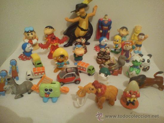 Figuras de Borracha e PVC: lote 31 figuritas variadas()