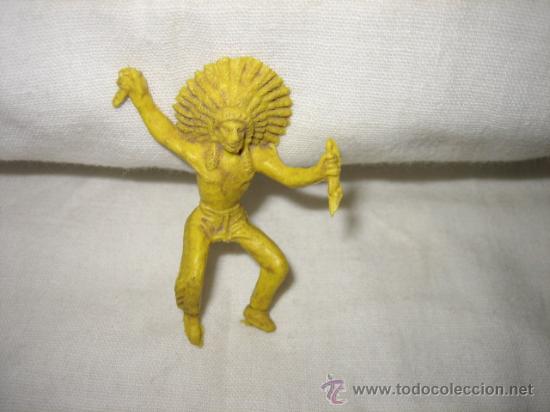 Figuras de goma y PVC: INDIO DE PLASTICO - Foto 1