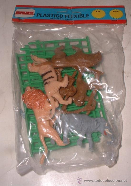 Figuras de goma y PVC: NOVOLINEA, PLASTICO FLEXIBLE, ANIMALES, EN BOLSA.   ( CO45 ) CC - Foto 1