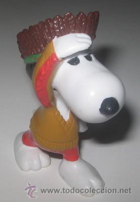 Figuras de goma y PVC: SNOOPY JEFE INDIO, DE SCHLEICH - Foto 1