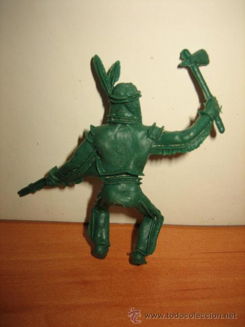 Figuras de goma y PVC: INDIO VERDE CON HACHA Y RIFLE - Foto 2
