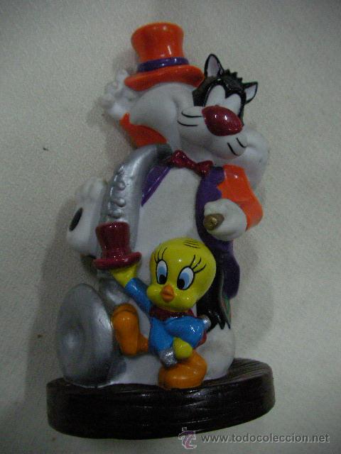 Figuras de goma y PVC: 1 GATITO CON PAJARITO - Foto 1