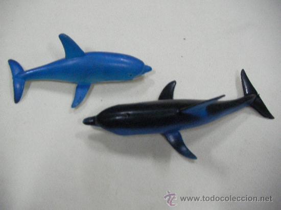 Figuras de goma y PVC: 1 DELFINES - Foto 1