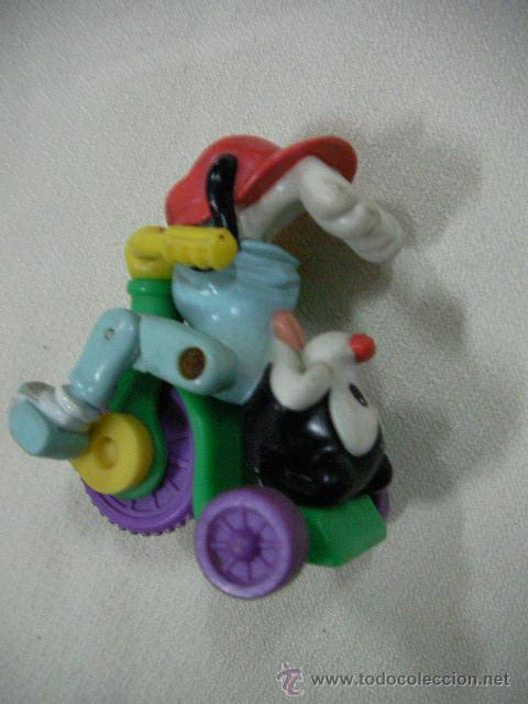 Figuras de Goma y PVC: 1 RATON EN TRICICLO Y DE CABEZA- ENVIO GRATIS A ESPA&Ntilde;A