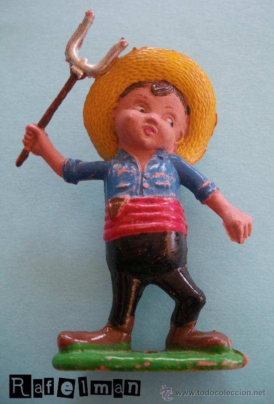 Figuras de Borracha e PVC: FIGURA TEATRO AIRGAM - GRANJERO - FIGURA EN PLASTICO (8 CM) - AIRGAM
