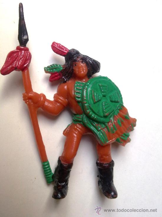 Figuras de goma y PVC: FIGURA INDIO COMANSI DE GOMA - Foto 1