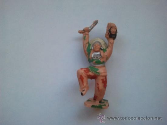 Figuras de goma y PVC: indio de reamsa a&ntilde;os 60 mplastico - Foto 1